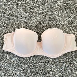 Nude strapless bra